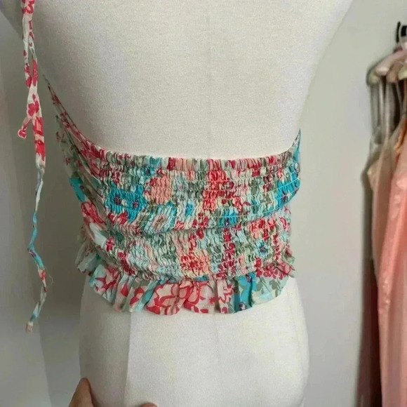 American eagle  floral boho cropped top S - Picture 4 of 5